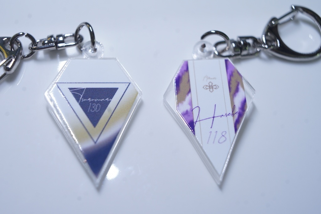 刀剣ダイヤ型アクリルキーホルダー