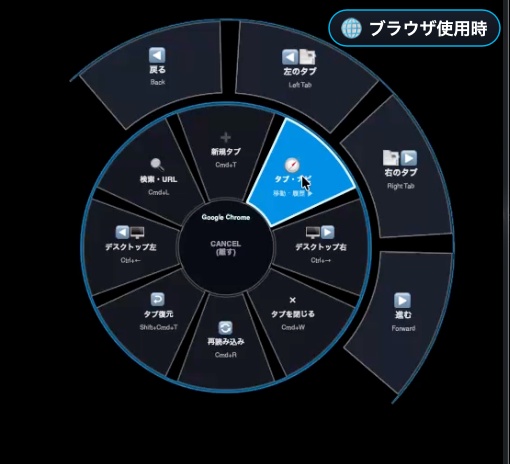 Orbit for Mac - 手元に広がる美しい次世代ラジアルメニュー&クイックランチャー