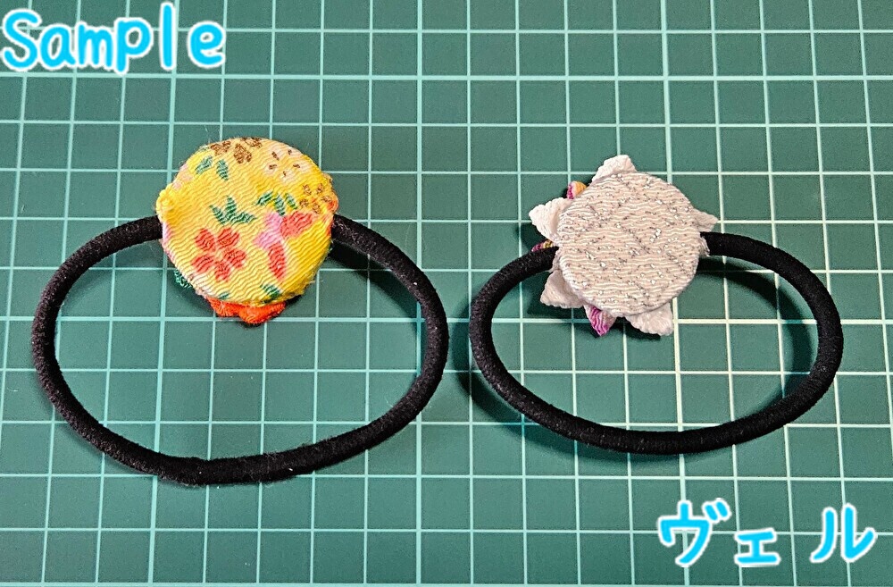 ちりめんつまみ細工(ヘアゴム) ※受注生産