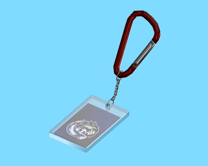 【アクセサリー】アクリルキーホルダー【3Dモデル】