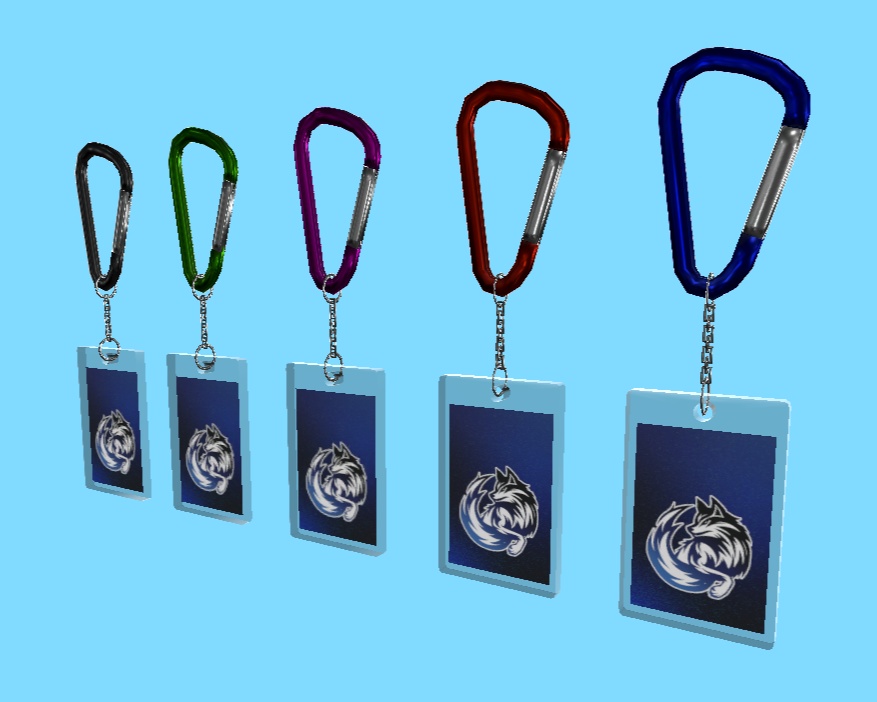 【アクセサリー】アクリルキーホルダー【3Dモデル】