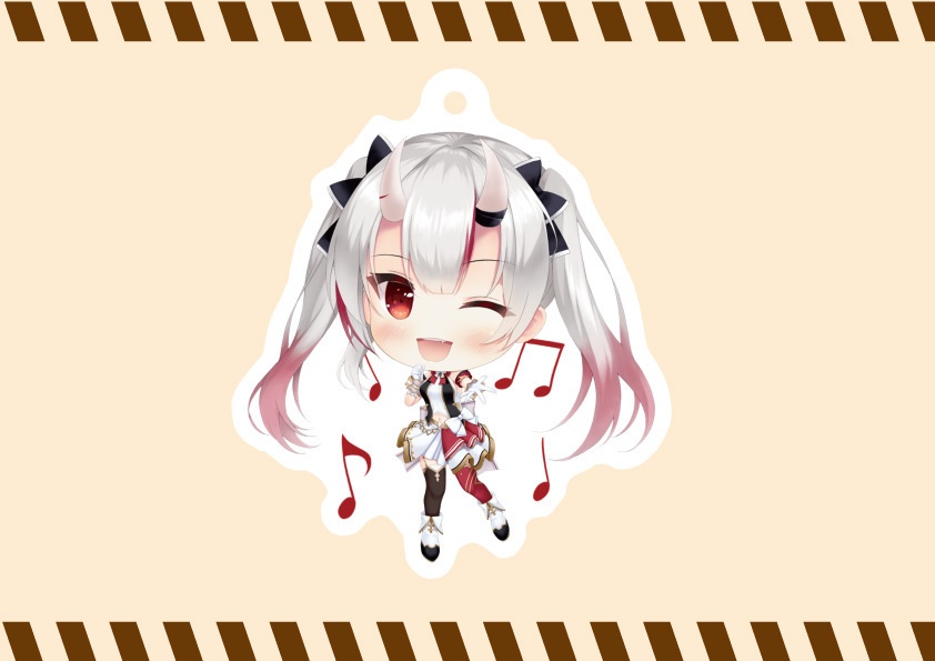 アクリルキーホルダー　百鬼あやめ-アイドル衣装