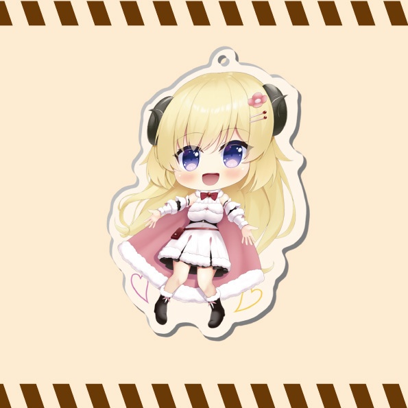 アクリルキーホルダー　角巻わため-通常衣装