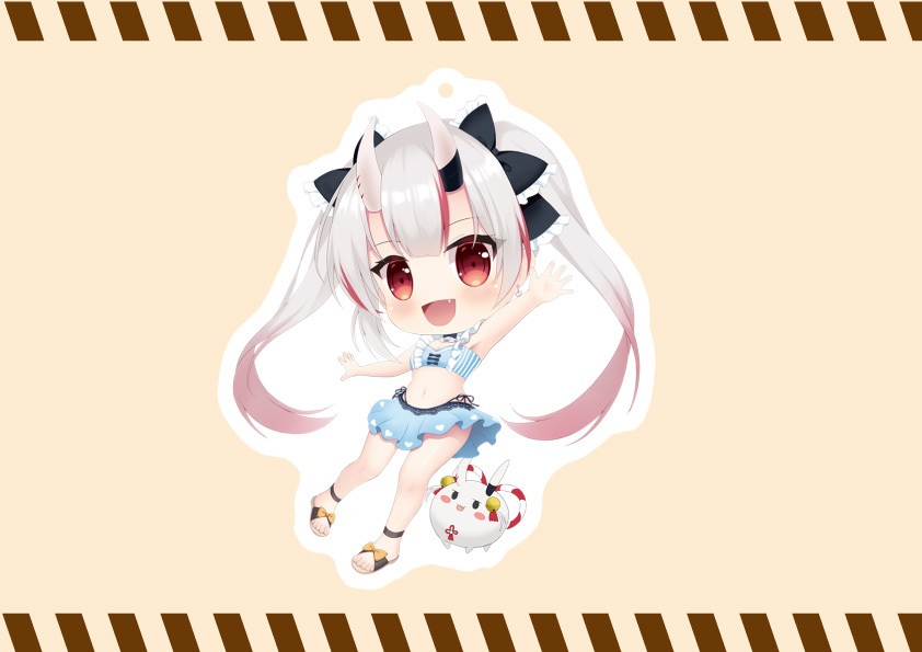 アクリルキーホルダー　百鬼あやめ（水着）