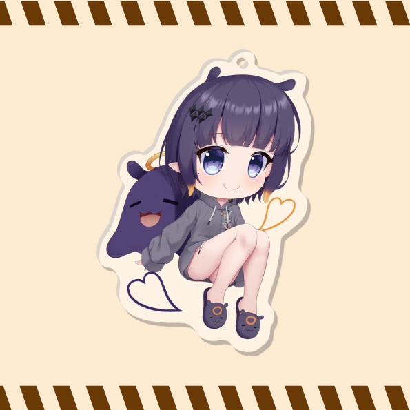 アクリルキーホルダー　一伊那尓栖-部屋着