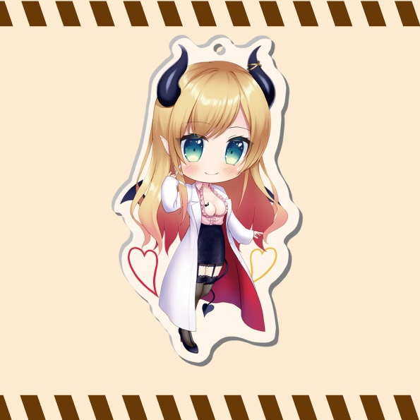 アクリルキーホルダー　癒月ちょこ-通常衣装