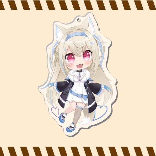 アクリルキーホルダー　フワワ・アビスガード-通常衣装