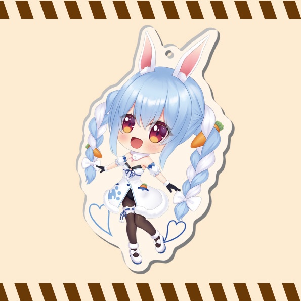 アクリルキーホルダー　兎田ぺこら-通常衣装