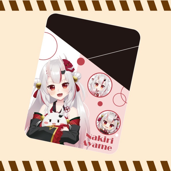 スマホ用カードポケット　百鬼あやめ