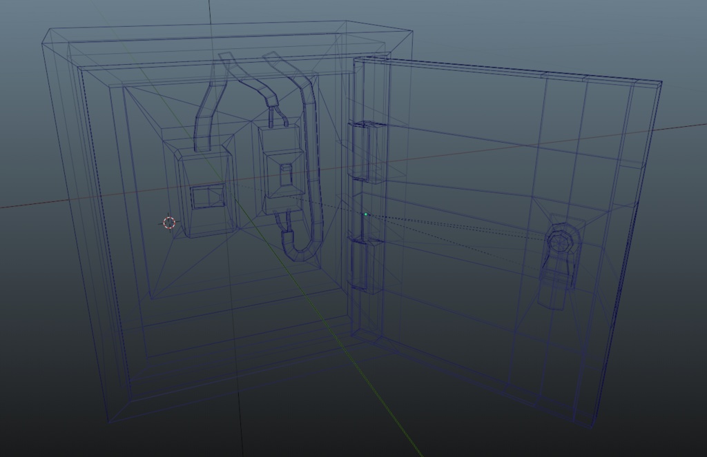 【FBXモデル】屋外用配電ボックス