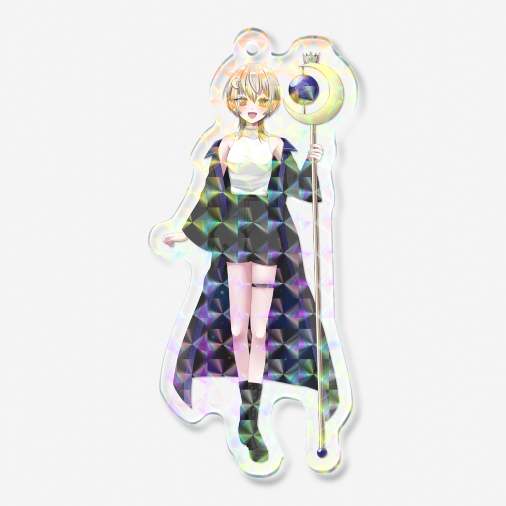 ホログラムアクリルキーホルダー  ~幻中月~