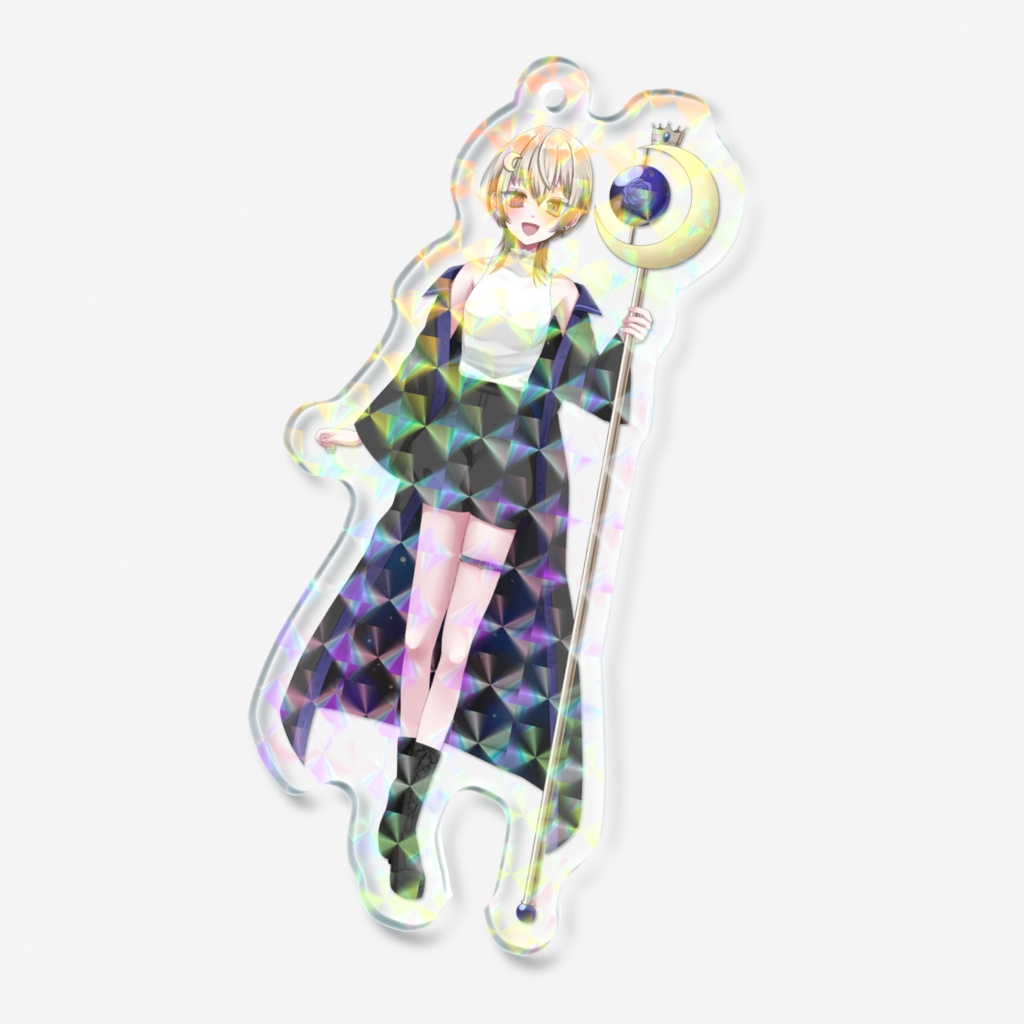 ホログラムアクリルキーホルダー ~幻中月~
