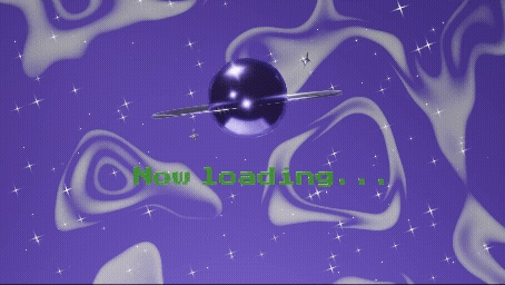 【無料配布】配信や動画に🌌キラキラ土星の待機ループ動画(mp4/gif)