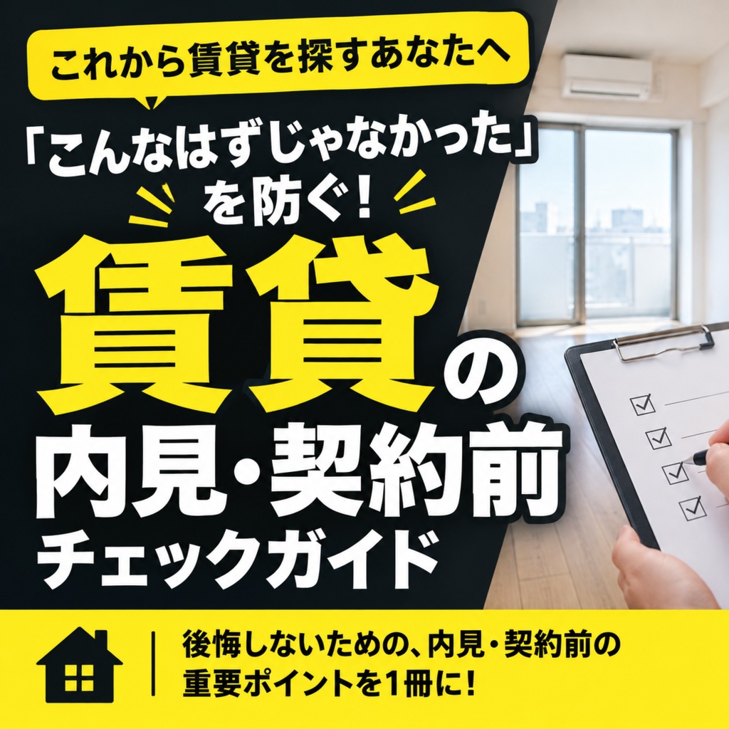 「こんなはずじゃなかった」を防ぐ！賃貸の内見・契約前チェックガイド