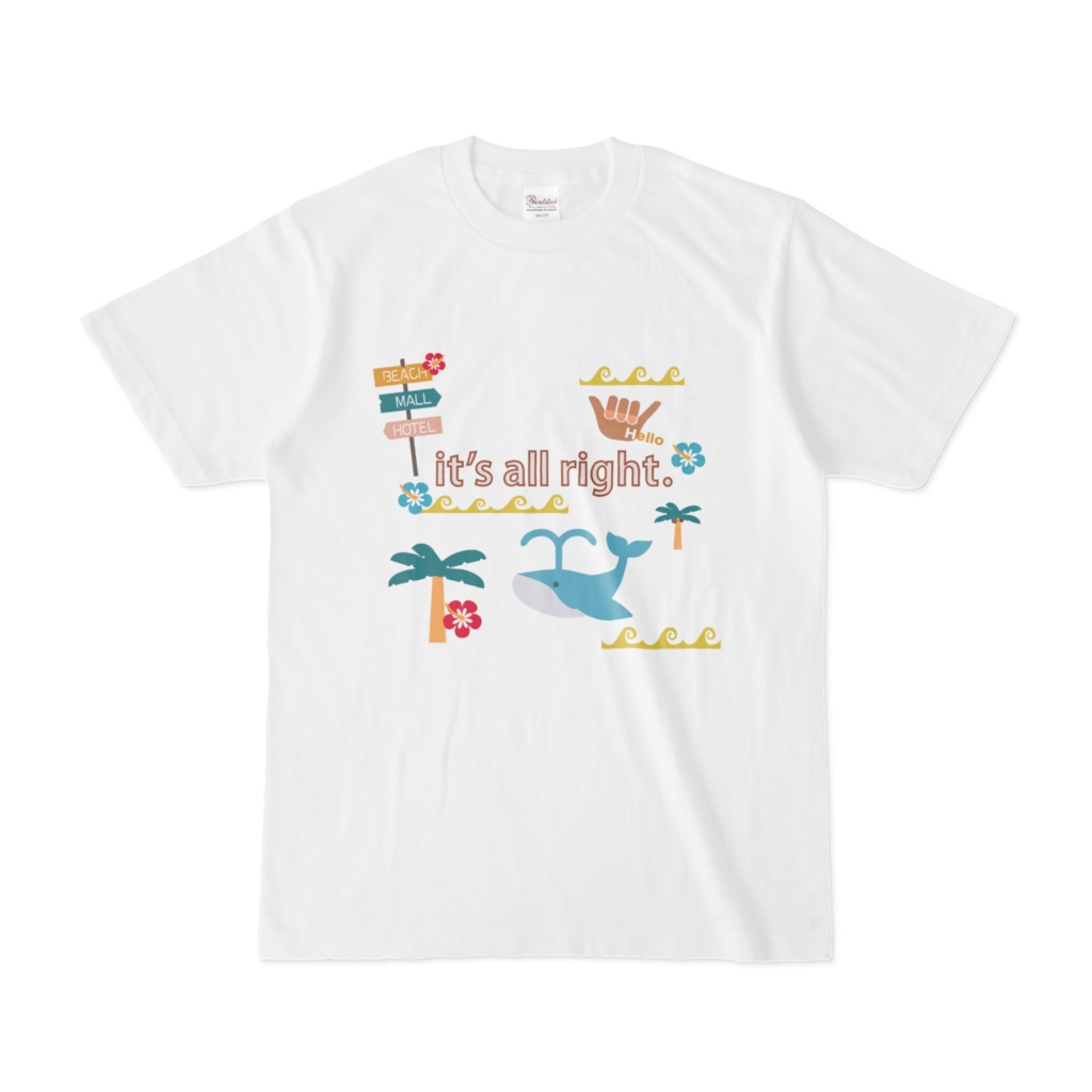 アンティーク風アロハTシャツ