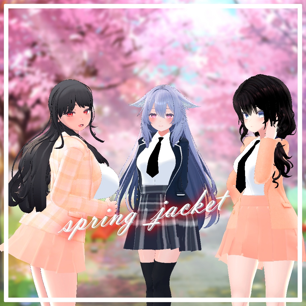 『 イメリス_PB_対応,竜胆_PB_対応,桔梗_PB_対応』【3D衣装モデル】spring_jacket