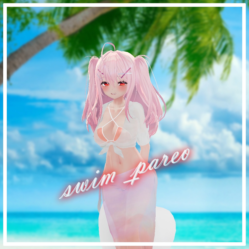 『舞夜(MAYA)PB対応』【3D衣装モデル】Swim&pareo