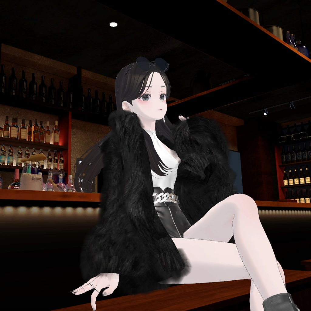 『桔梗,セレスティア,イメリス,Grus』【3D衣装モデル】Fur_coat