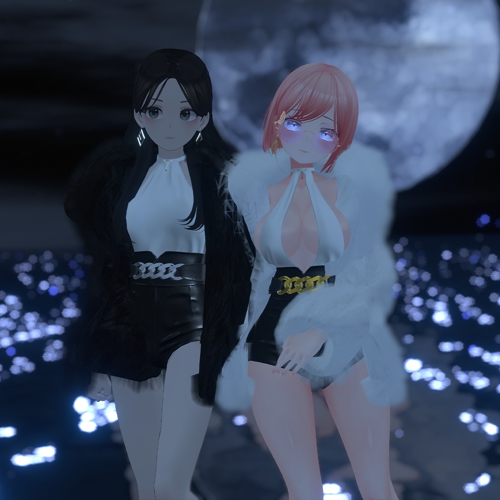 『桔梗,セレスティア,イメリス,Grus』【3D衣装モデル】Fur_coat