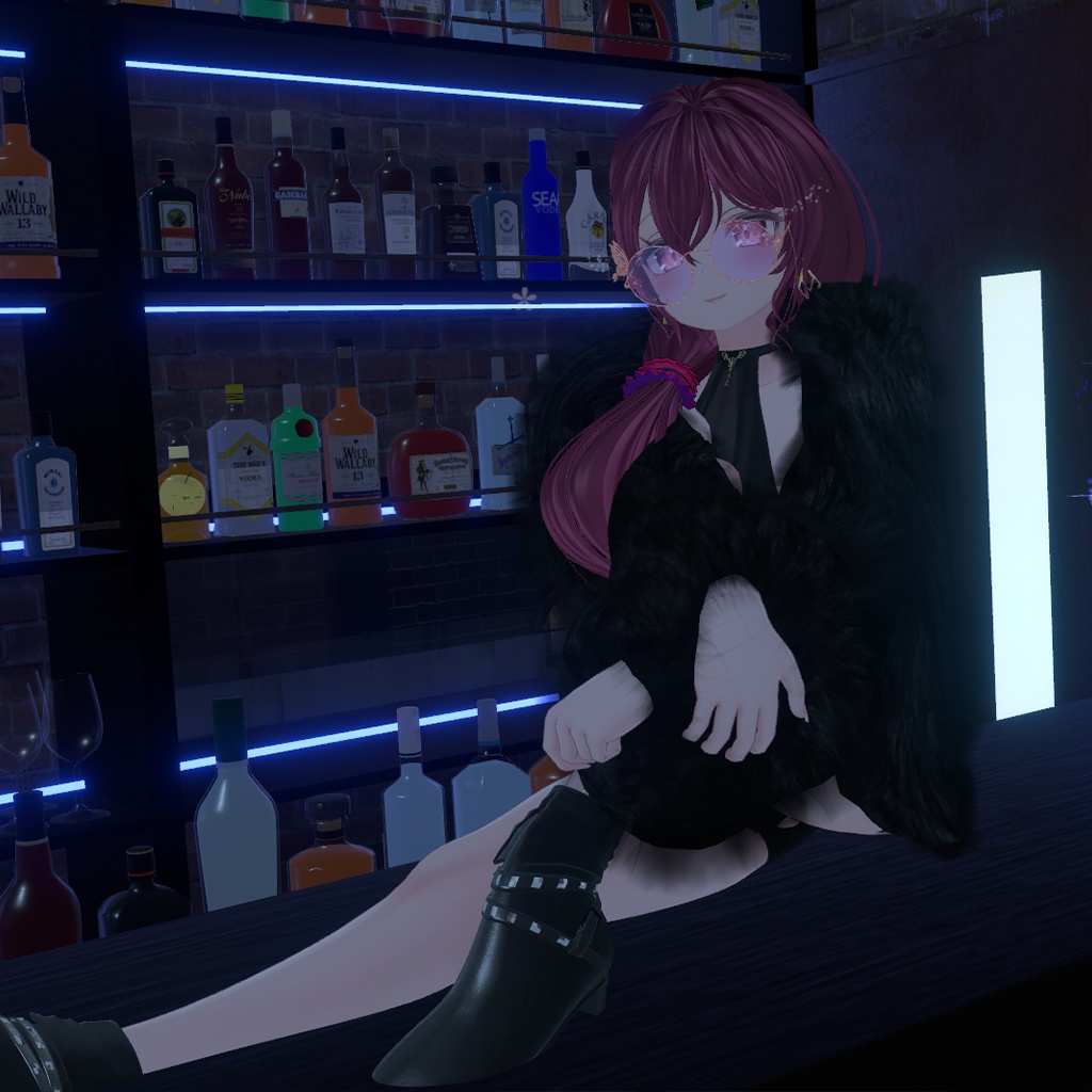 『桔梗,セレスティア,イメリス,Grus』【3D衣装モデル】Fur_coat