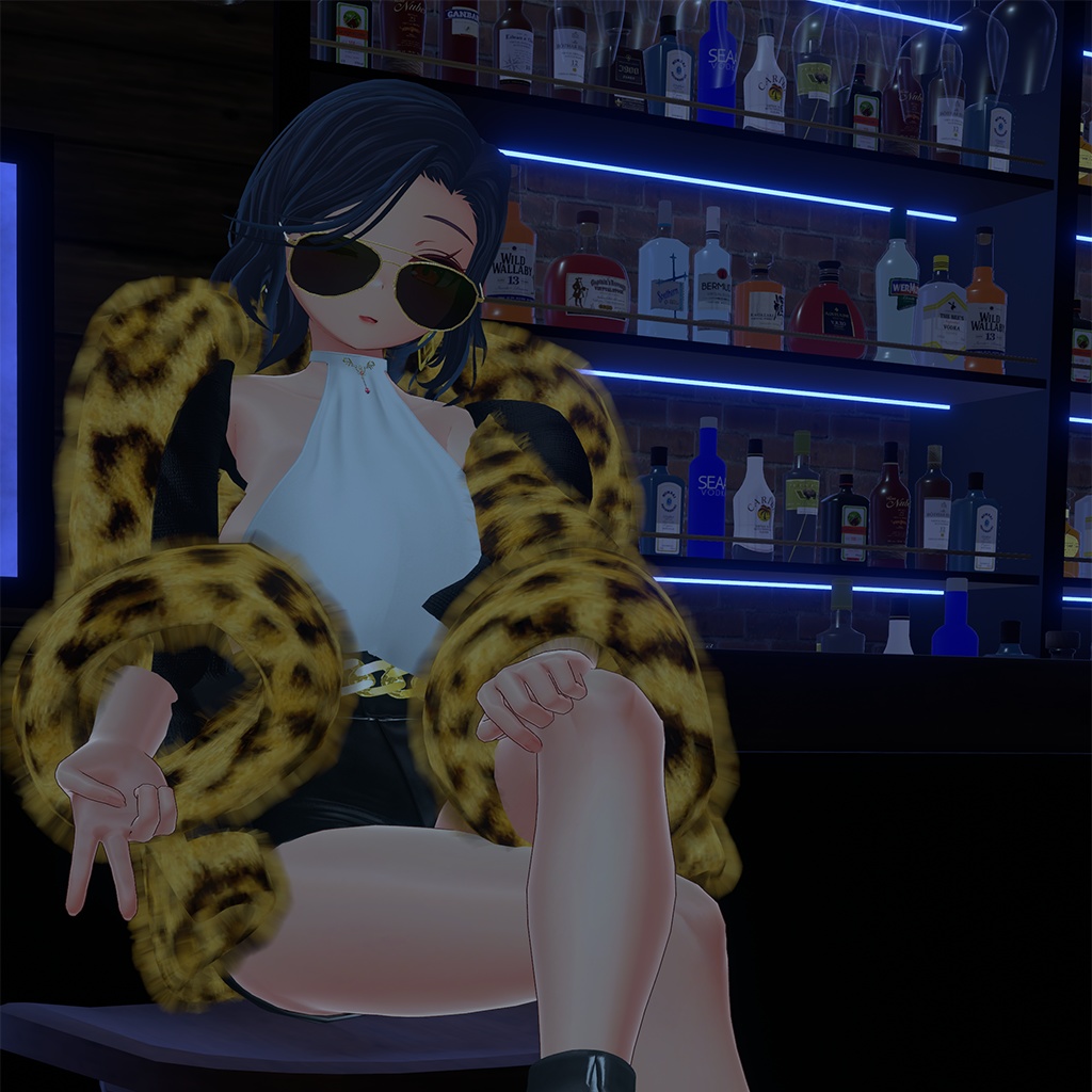 『桔梗,セレスティア,イメリス,Grus』【3D衣装モデル】Fur_coat