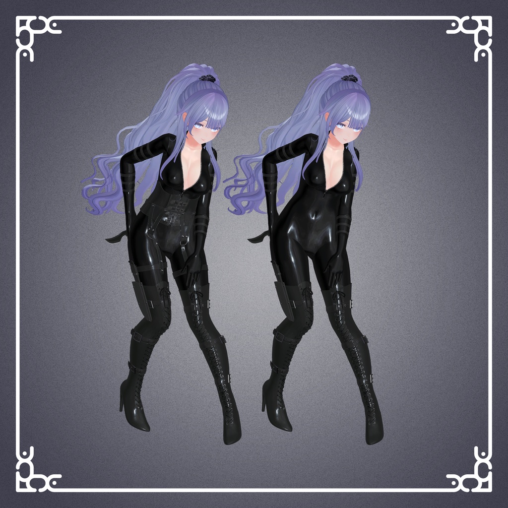 『桔梗,セレスティア,イメリス』【3D衣装モデル】bodysuit