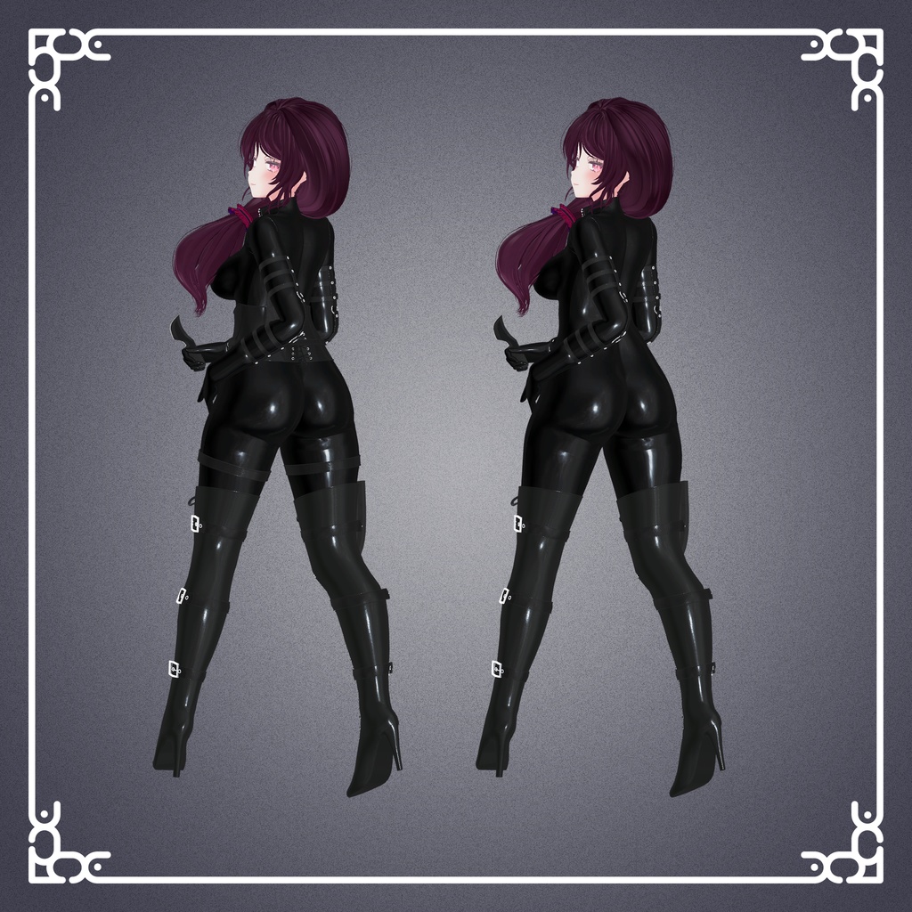 『桔梗,セレスティア,イメリス』【3D衣装モデル】bodysuit