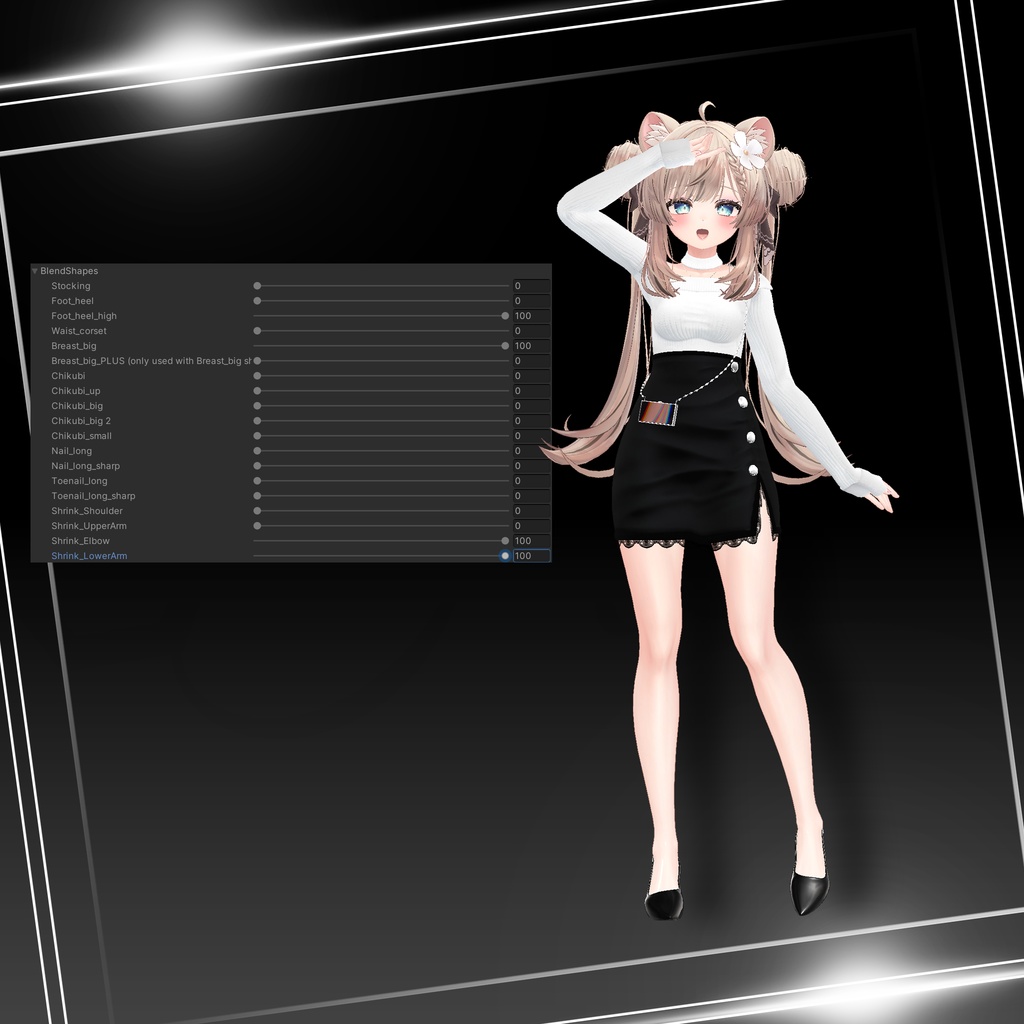 『9アバター対応』【3D衣装モデル】city life wear