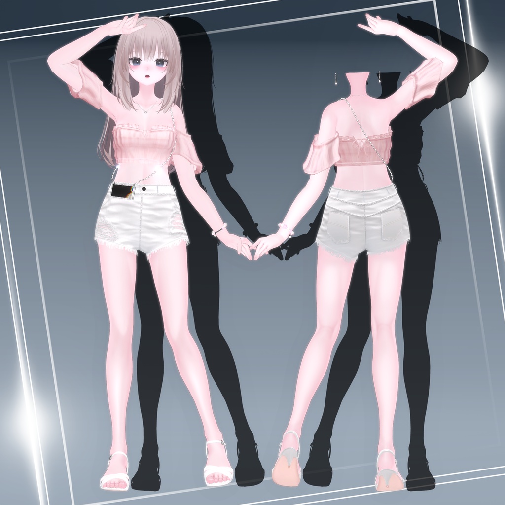 『9アバター対応』【3D衣装モデル】city life wear