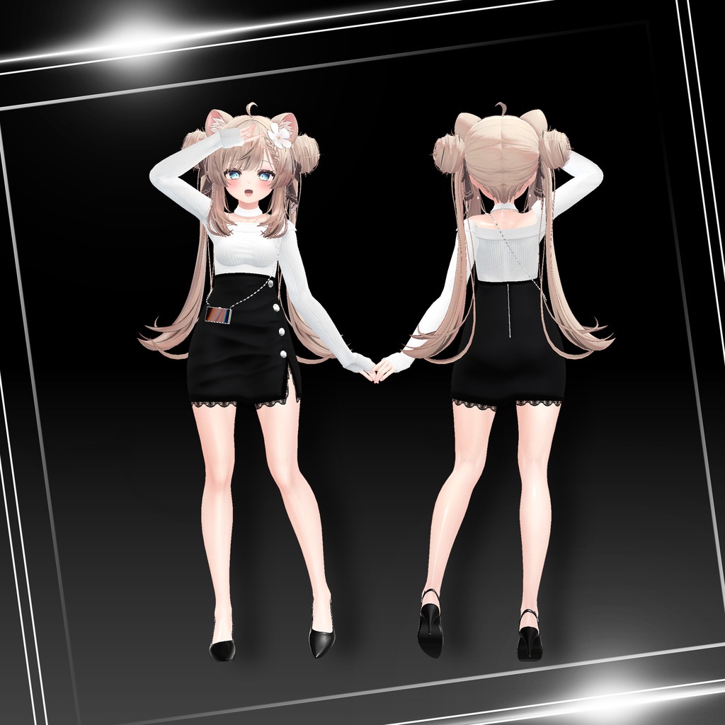 『9アバター対応』【3D衣装モデル】city life wear