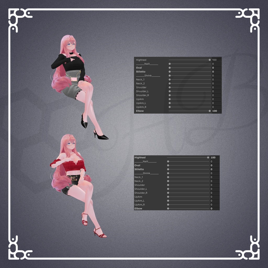 『9アバター対応』【3D衣装モデル】city life wear