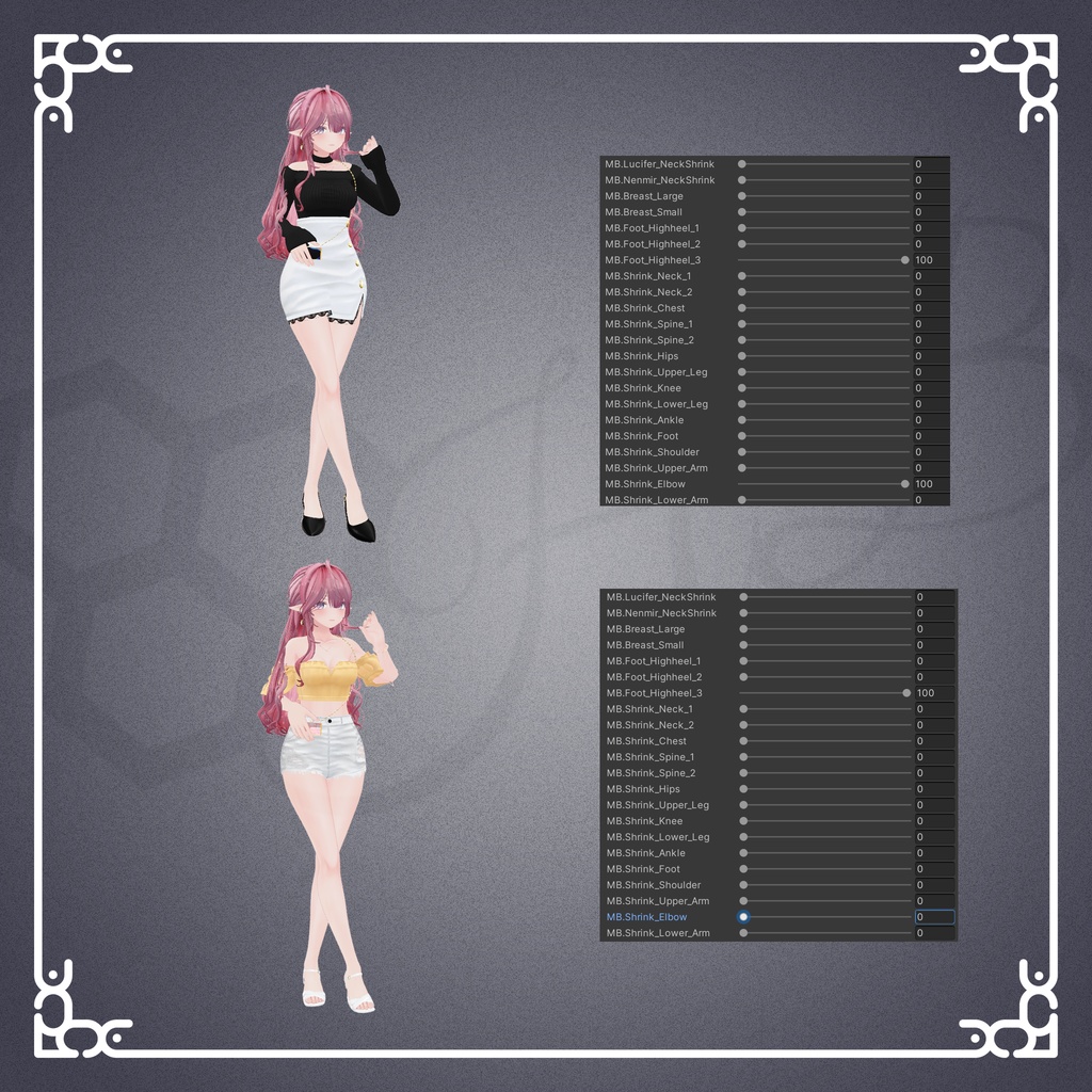 『9アバター対応』【3D衣装モデル】city life wear