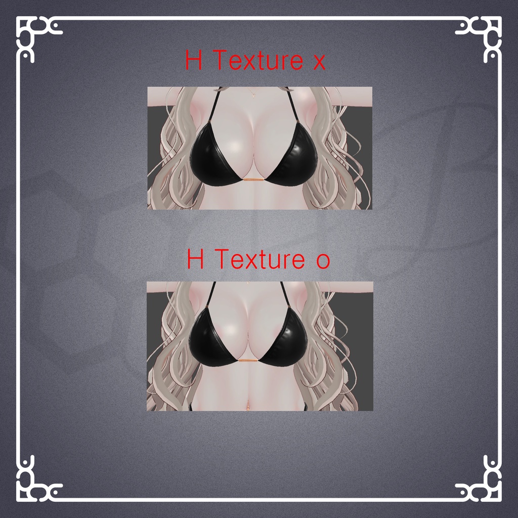 『6アバター対応』【3D衣装モデル】swimwear_2set