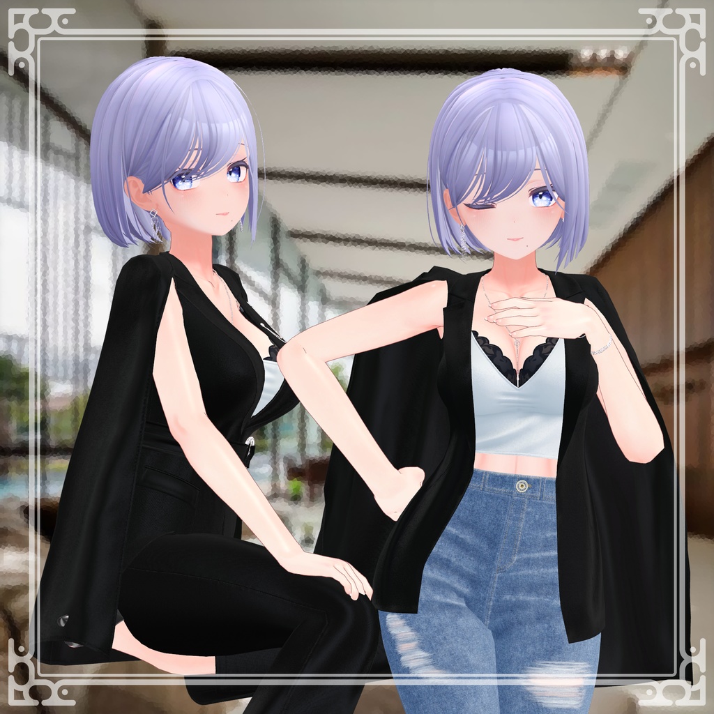 『5アバター対応』【3D衣装モデル】tipsy night