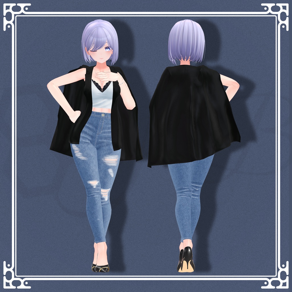 『5アバター対応』【3D衣装モデル】tipsy night