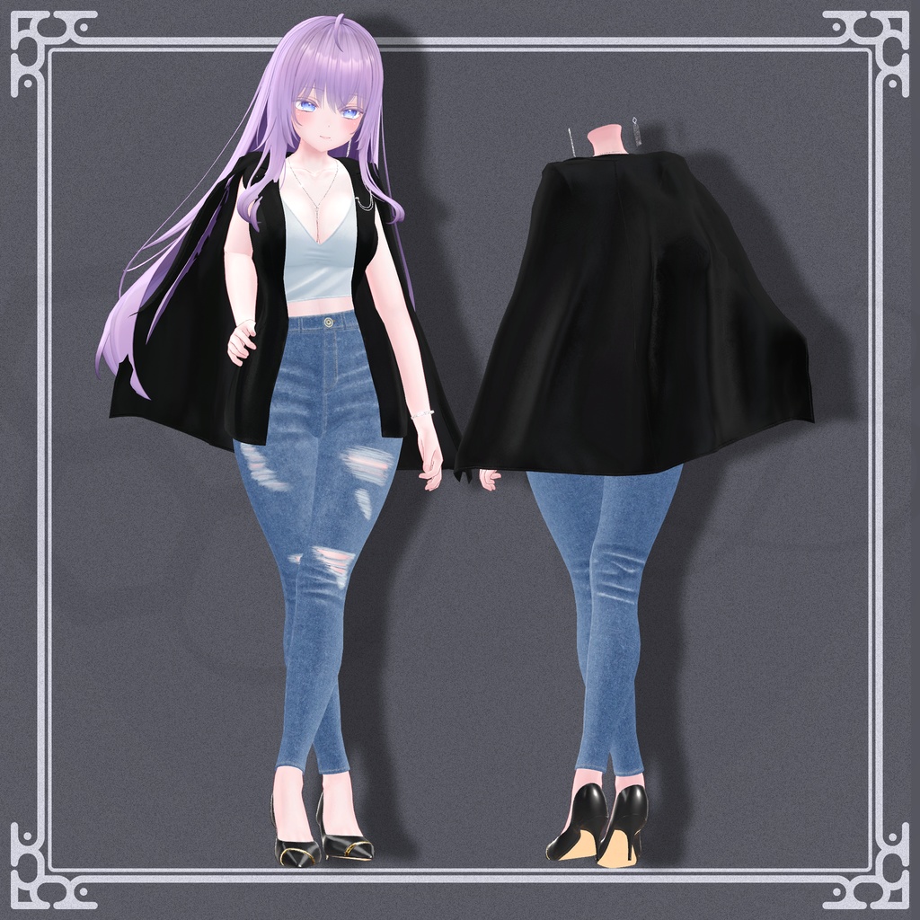 『5アバター対応』【3D衣装モデル】tipsy night