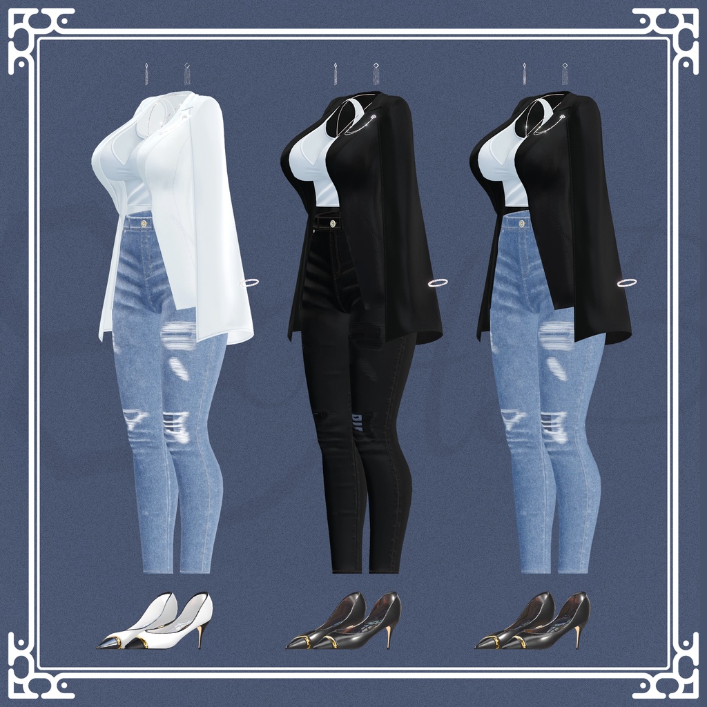 『5アバター対応』【3D衣装モデル】tipsy night