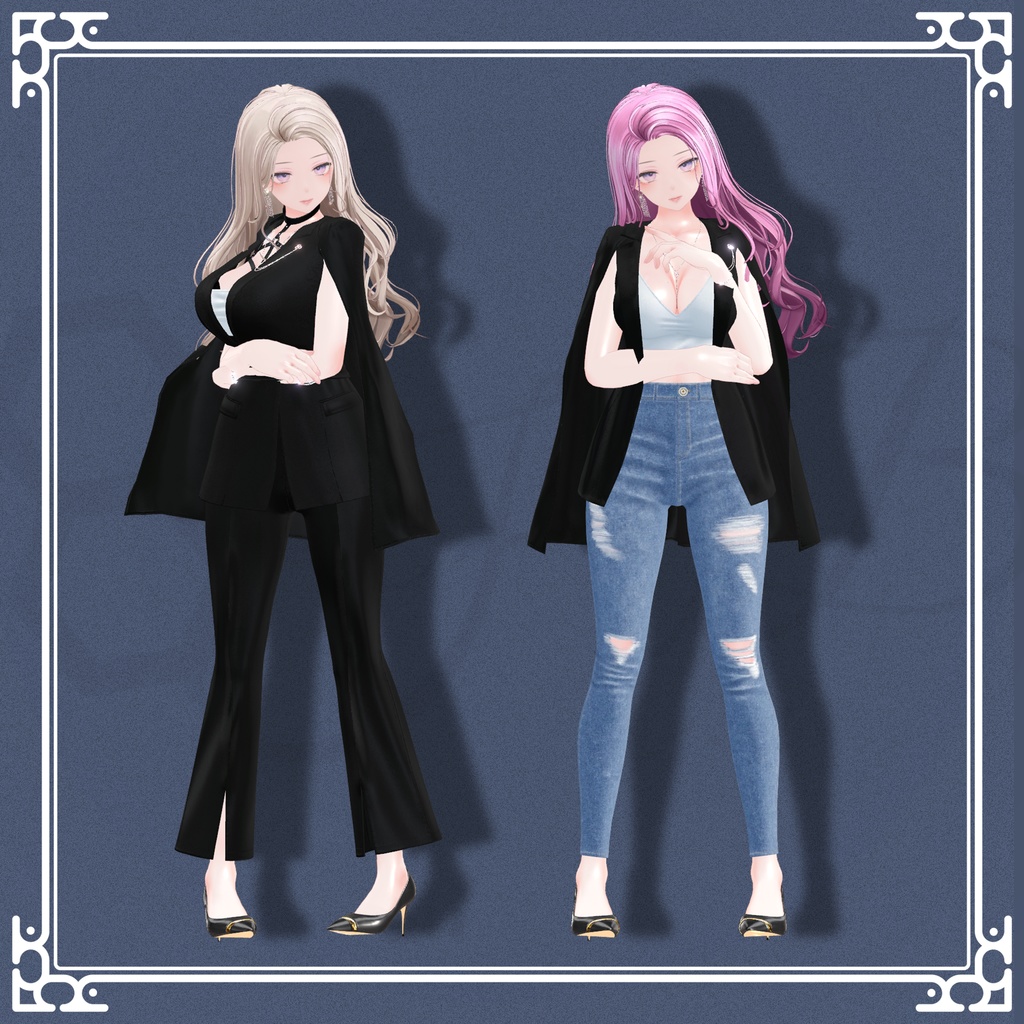 『5アバター対応』【3D衣装モデル】tipsy night