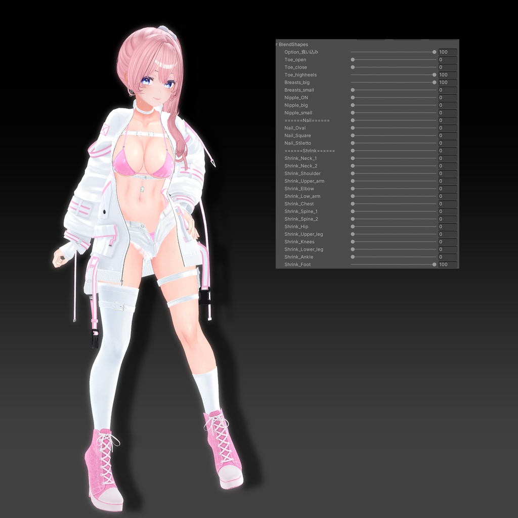 『9アバター対応』【3D衣装モデル】Lost memory