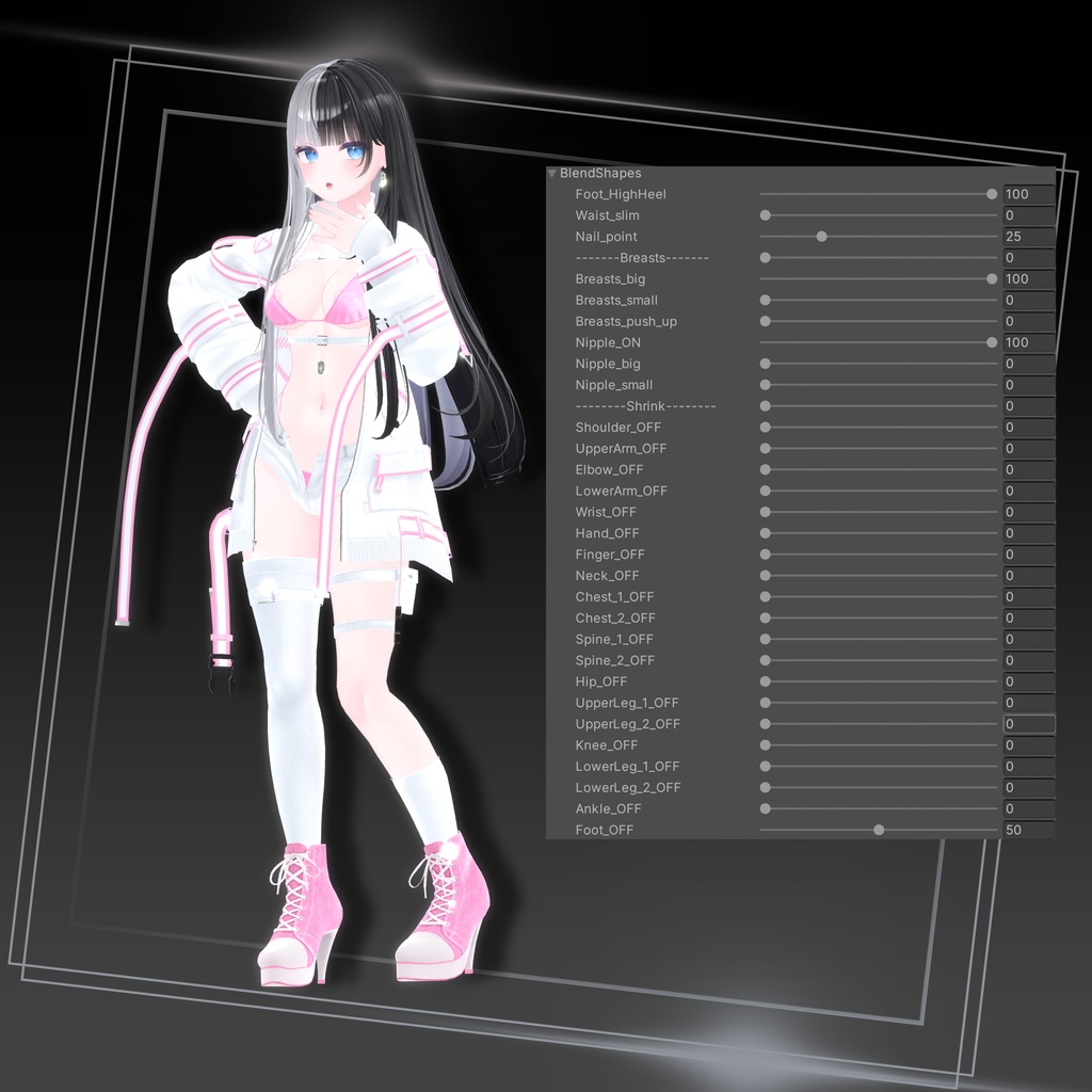 『9アバター対応』【3D衣装モデル】Lost memory