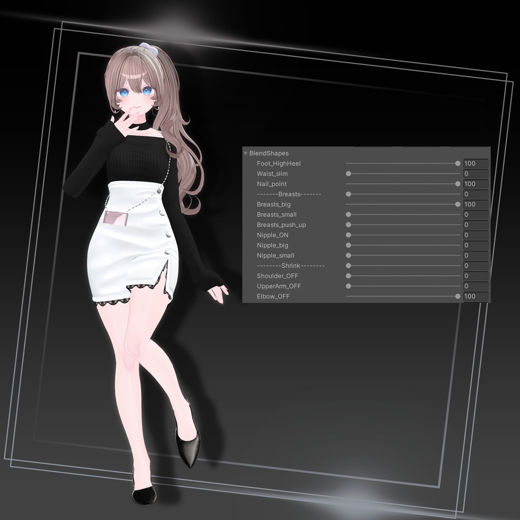 3D costume model] outfit 5set
