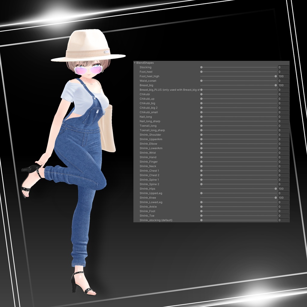 『9アバター対応』【3D衣装モデル】Urban picnic