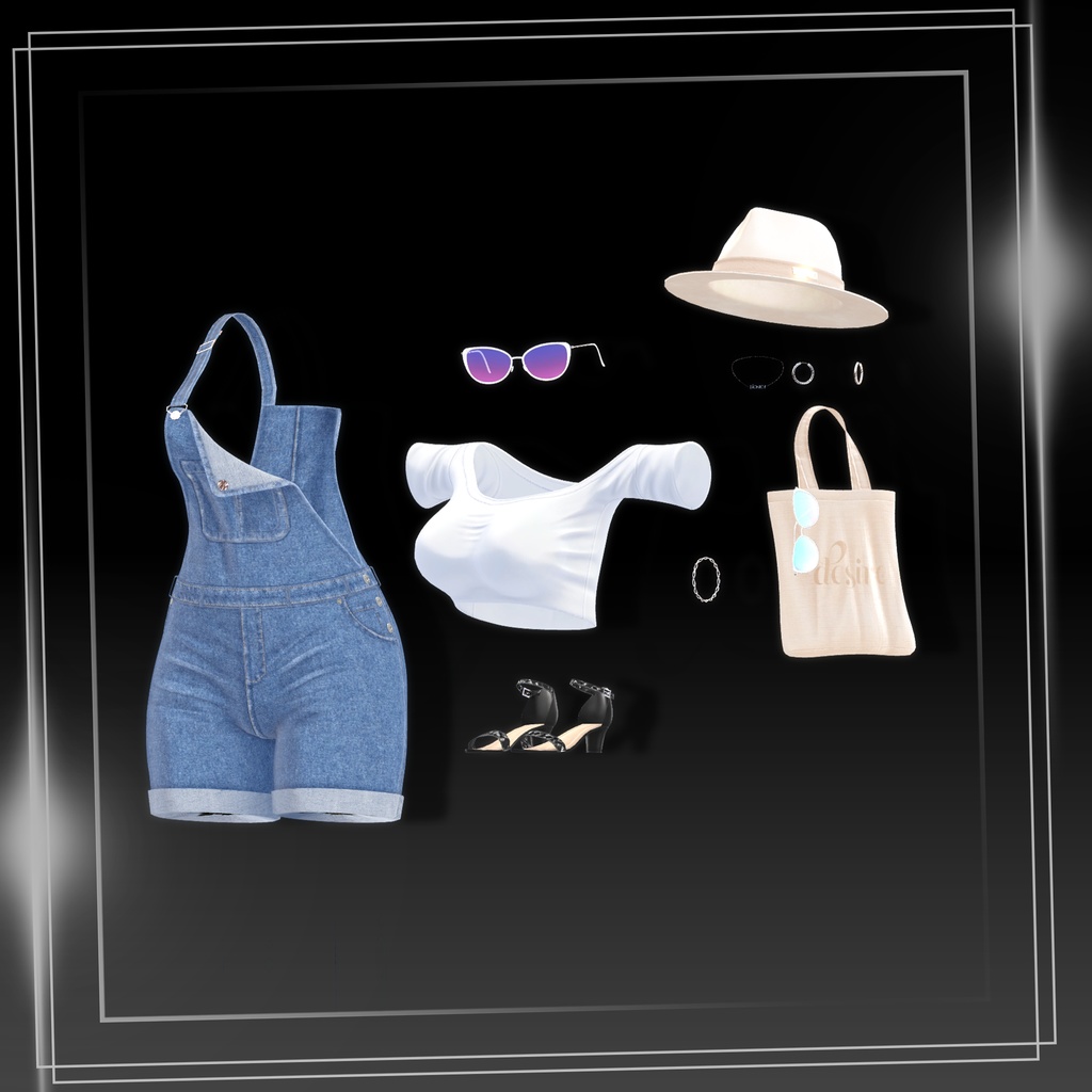 Urban picnic (3D costume model) for 9 avatars