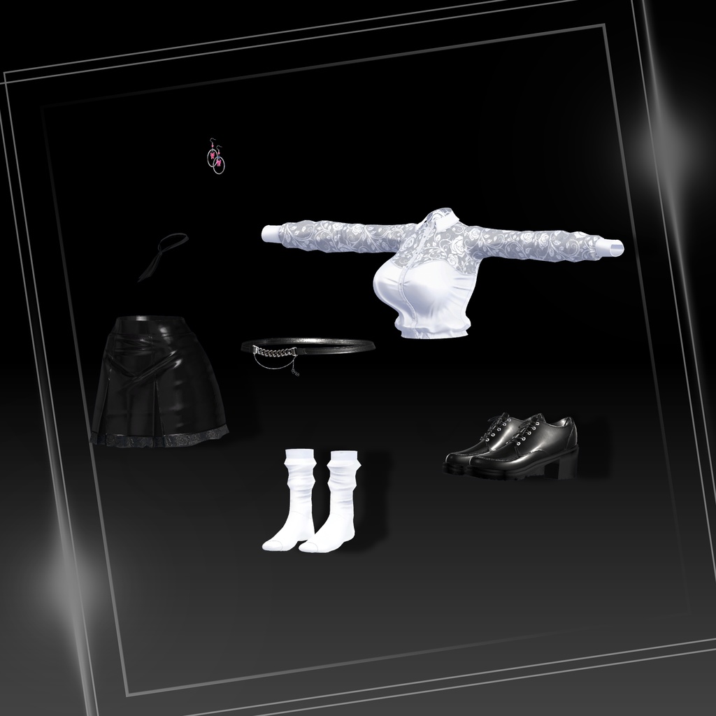 『7アバター対応』【3D衣装モデル】Summer_chic