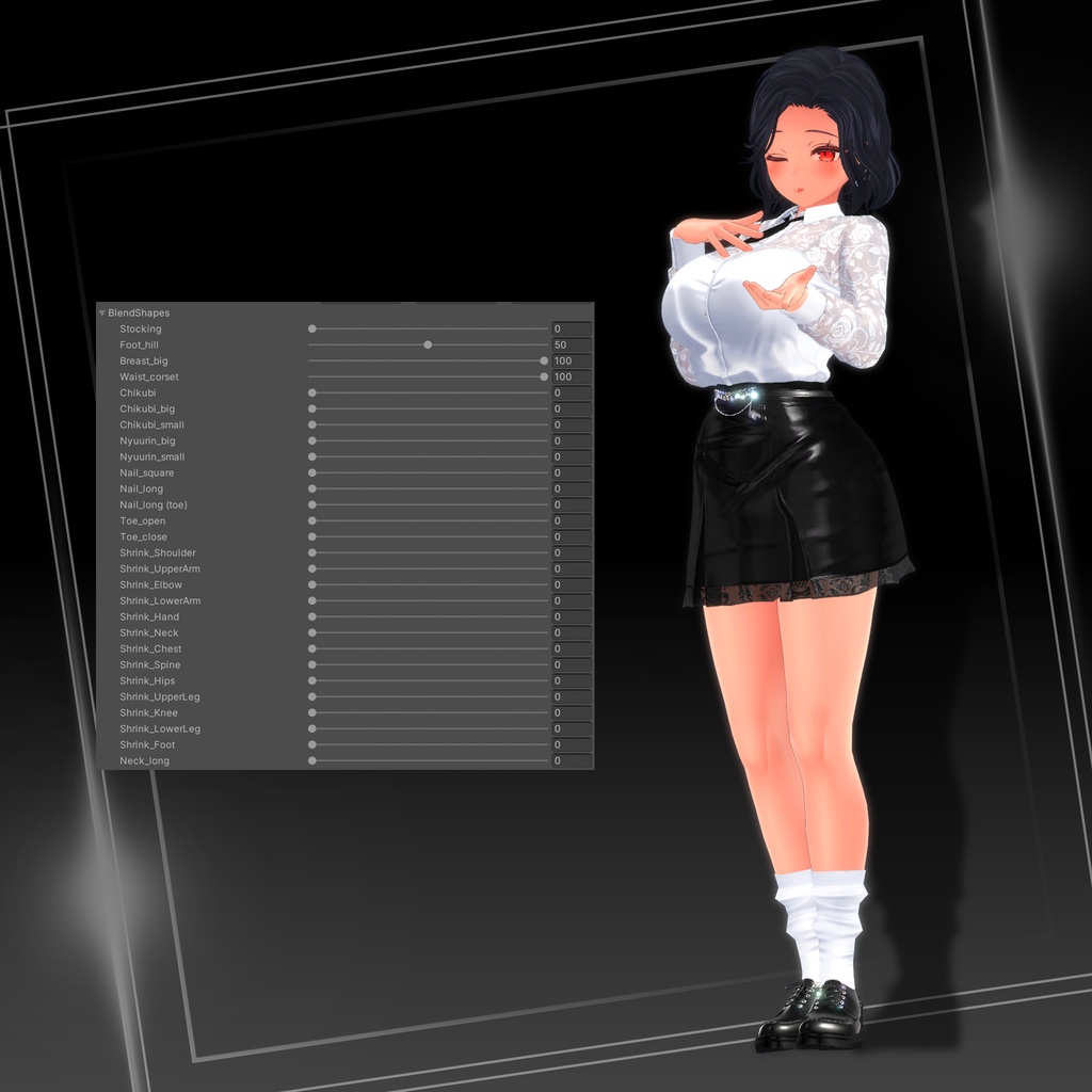 『7アバター対応』【3D衣装モデル】Summer_chic