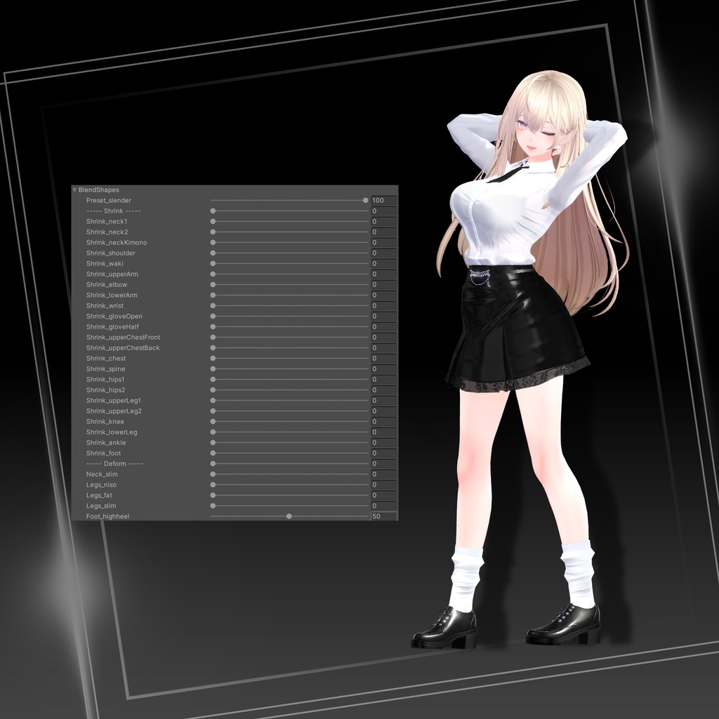 『7アバター対応』【3D衣装モデル】Summer_chic