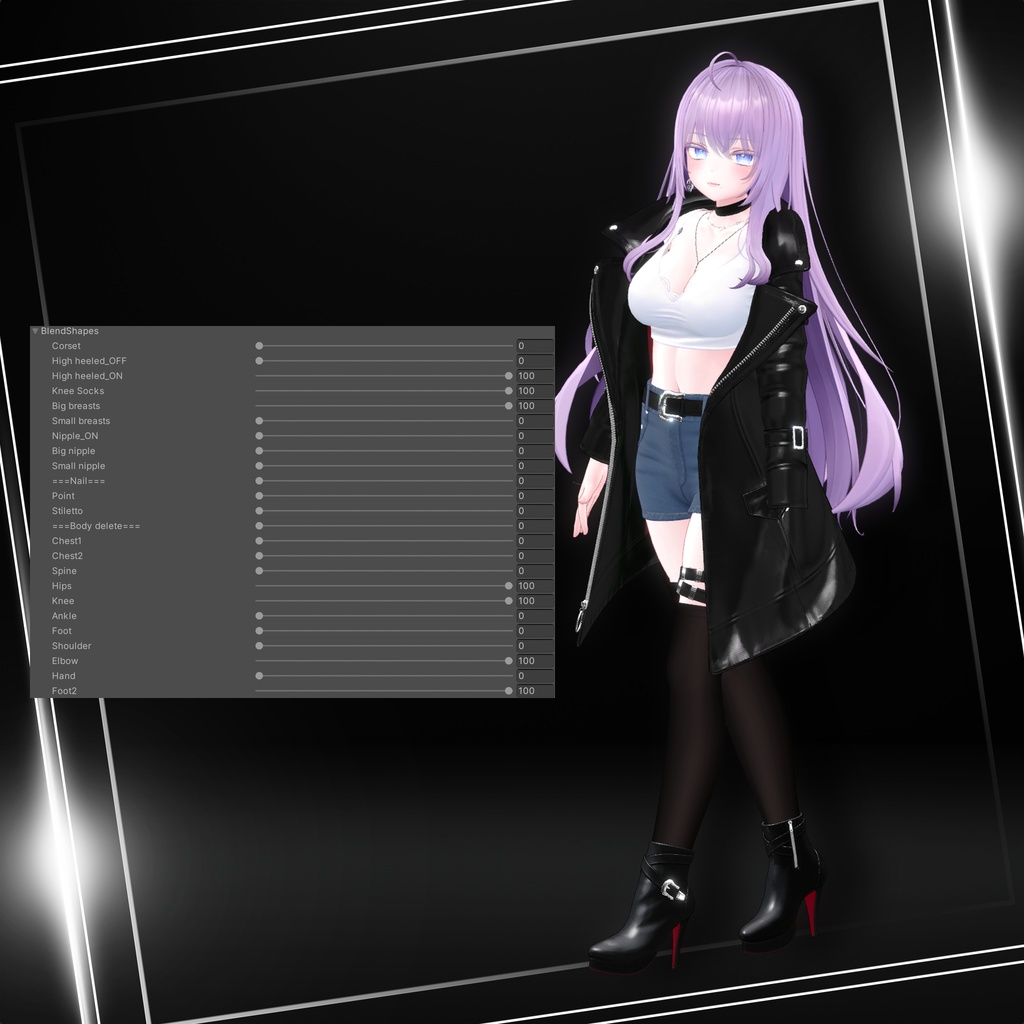 『8アバター対応』【3D衣装モデル】Via Nocturna