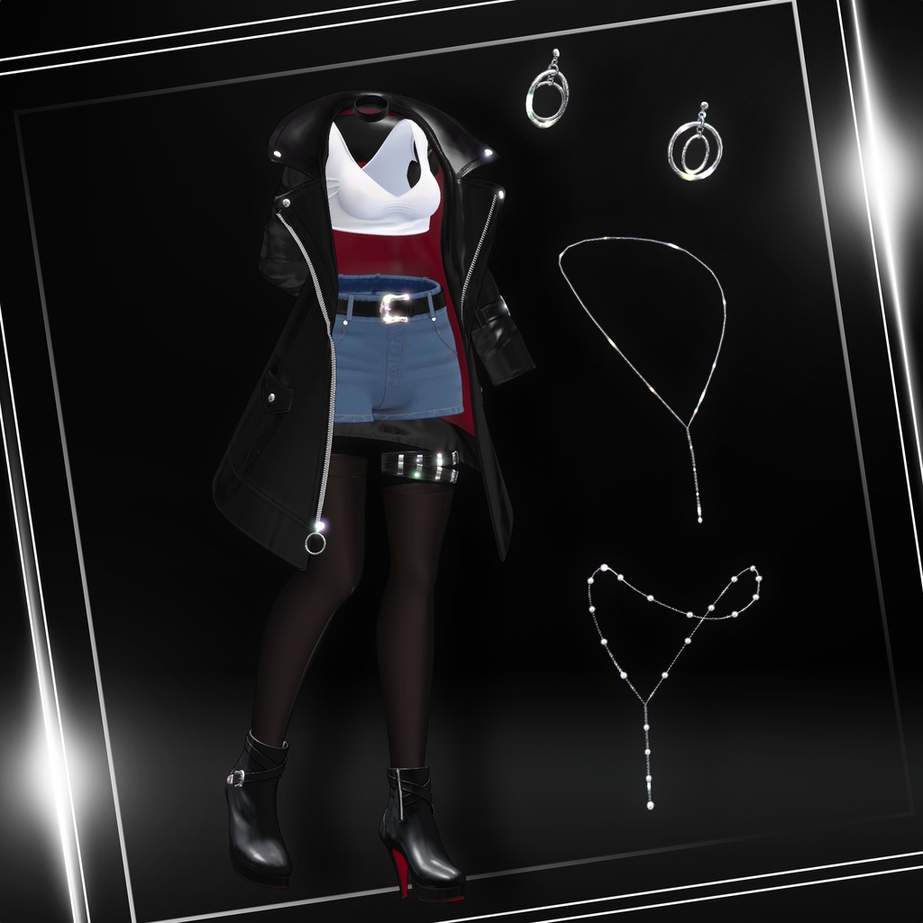 『8アバター対応』【3D衣装モデル】Via Nocturna