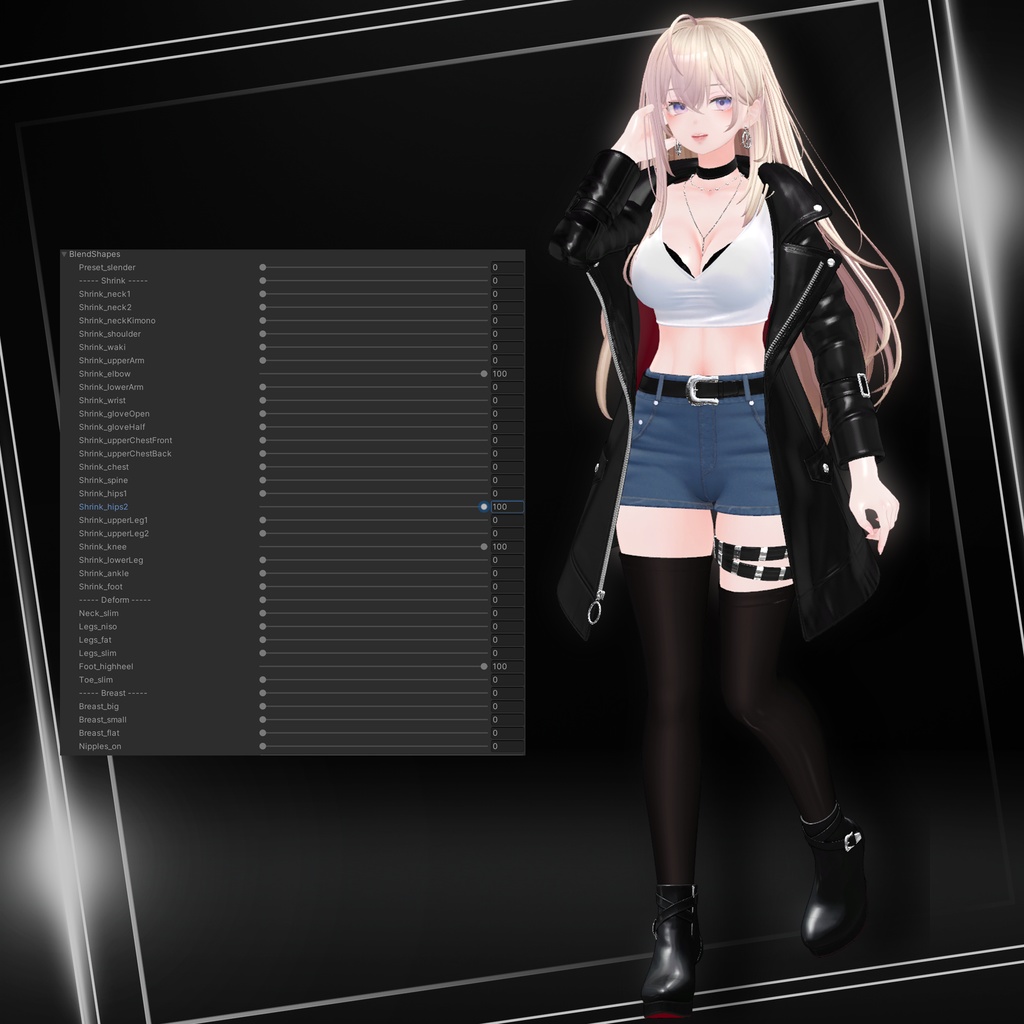 『8アバター対応』【3D衣装モデル】Via Nocturna