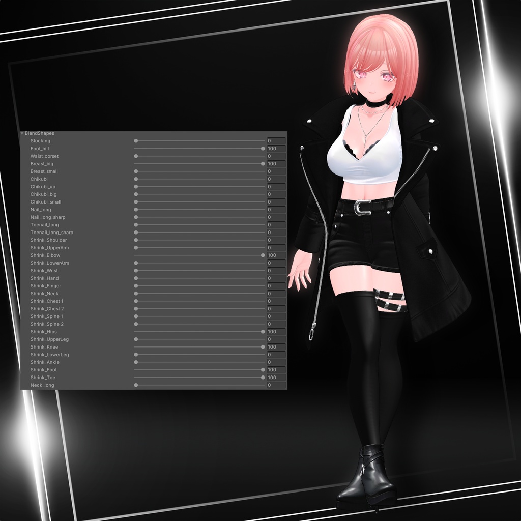 『8アバター対応』【3D衣装モデル】Via Nocturna